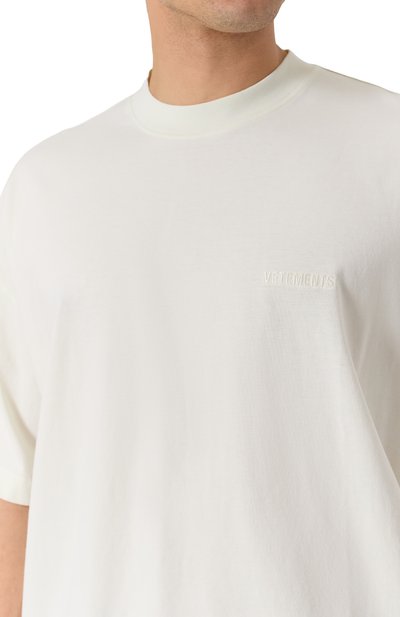 Хлопковая футболка VETEMENTS, арт. UH76TR100I/1000 LIGHT JERSEY, фото 5