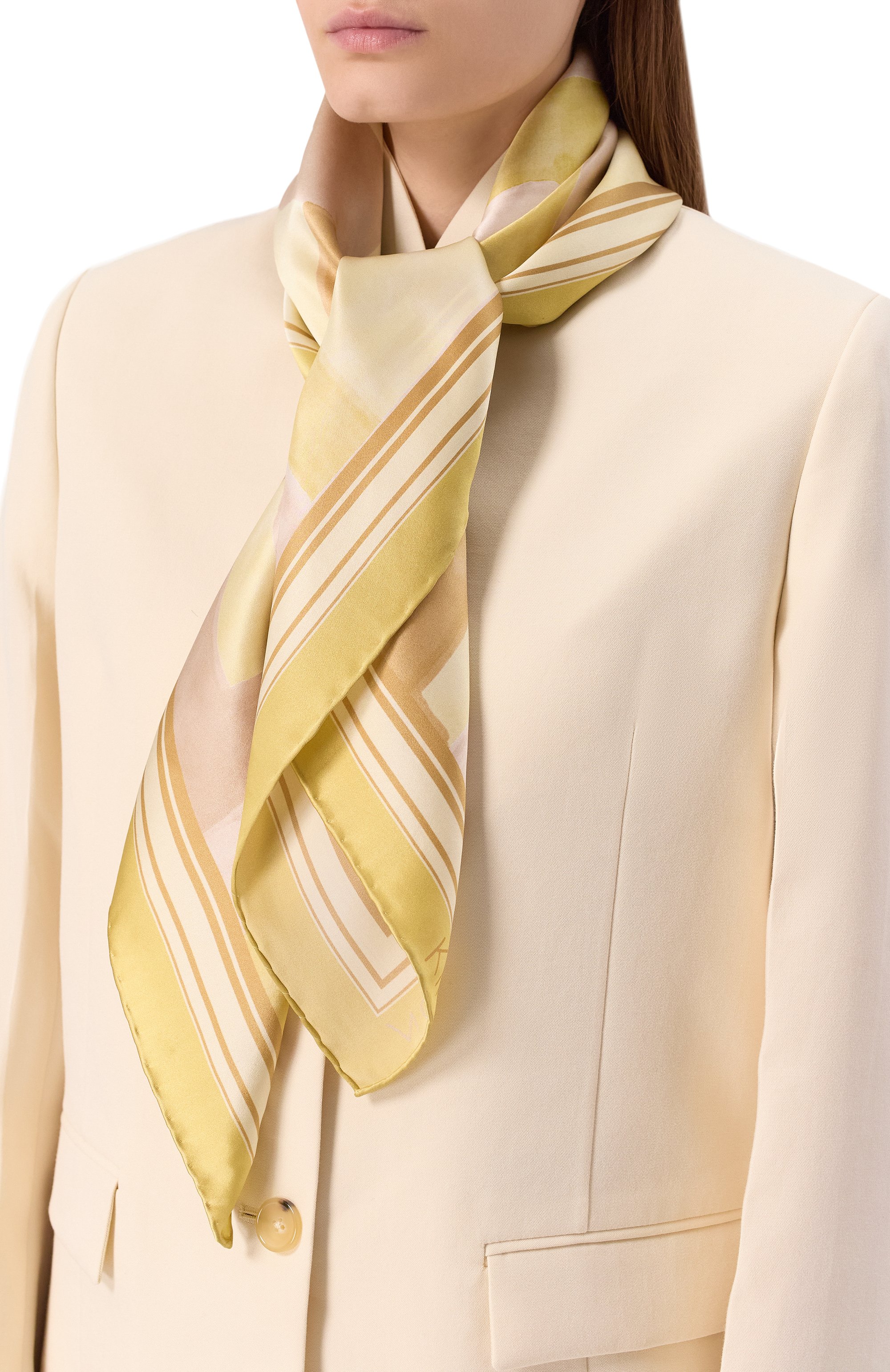 Шелковый платок KITON, арт. D53754K0942F06, фото 2