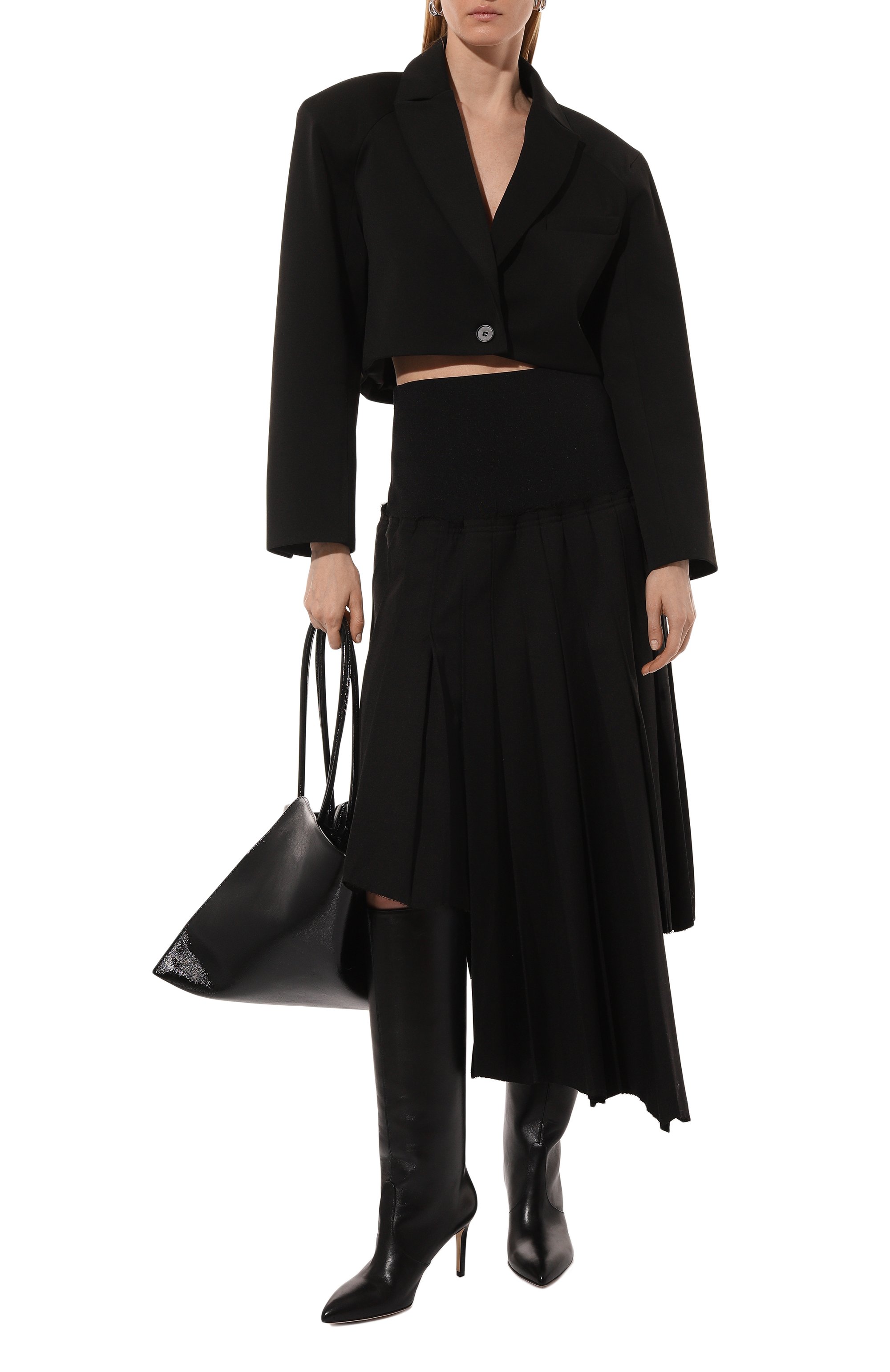 Жакет из вискозы PE черного цвета по цене 23830 руб., арт. РЕSS25-3.2.45.2, фото 2 Жакет из вискозы PE, арт. РЕSS25-3.2.45.2, фото 2