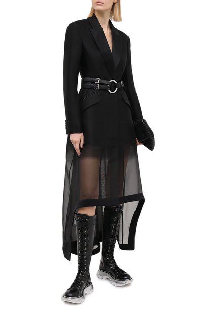 Пальто из шерсти и шелка ALEXANDER MCQUEEN, арт. 641908/QJAB7, фото 2