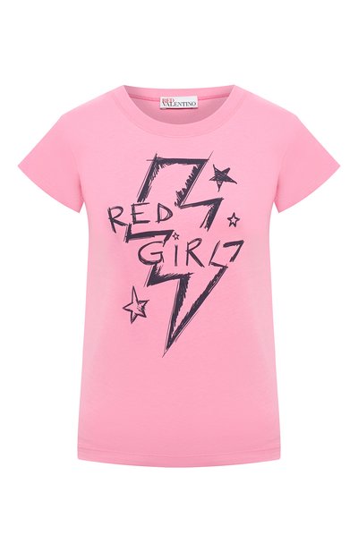 Женская хлопковая футболка REDVALENTINO, арт. UR3MG06X/59S