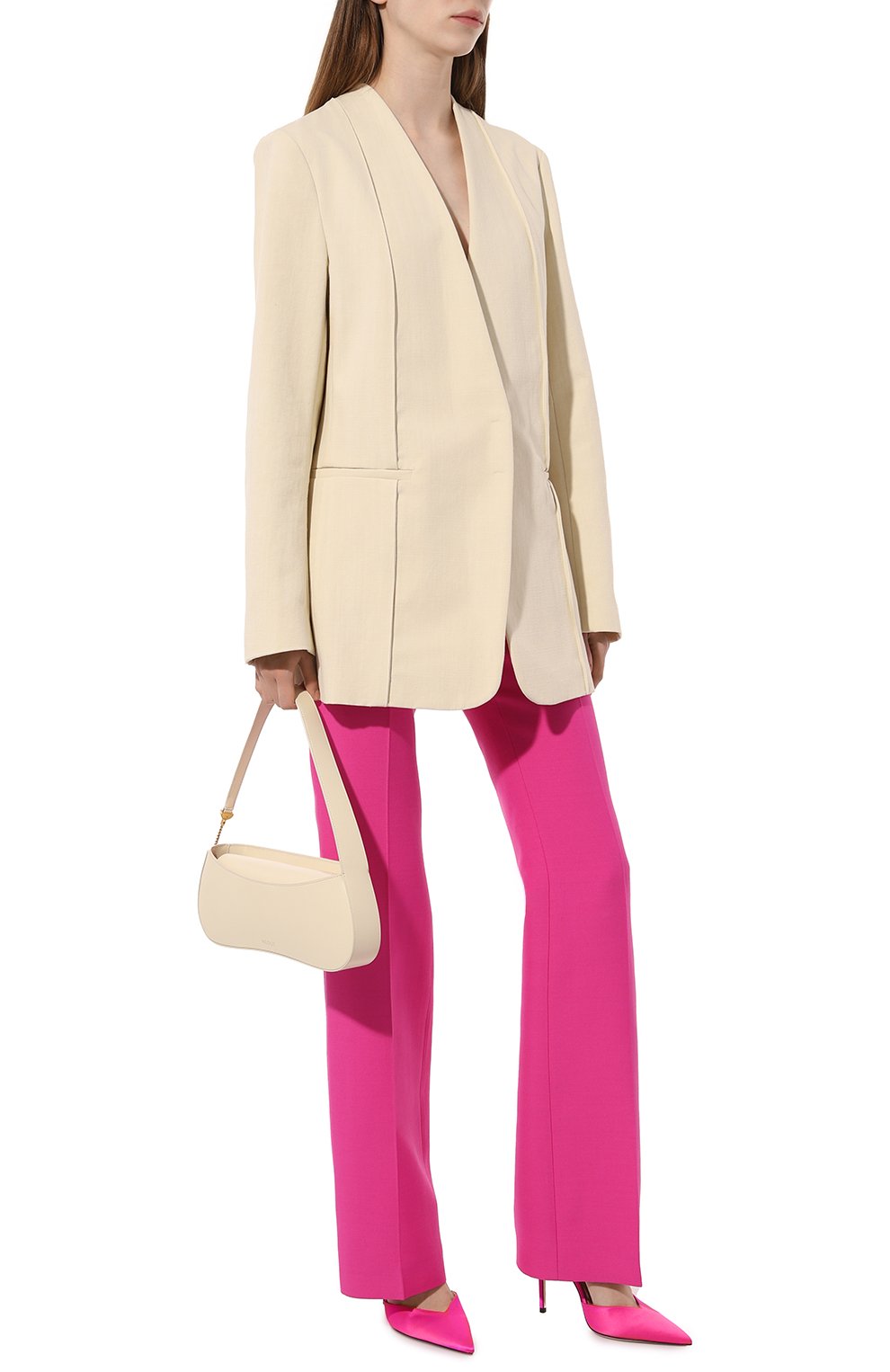 Брюки из шерсти и шелка VALENTINO, арт. 3B3RB5201CF, фото 2