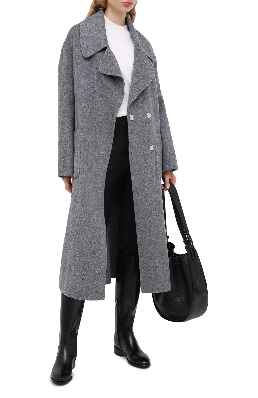 Шерстяное пальто ERMANNO ERMANNO SCERVINO, арт. 47T CP02 VIN, фото 3