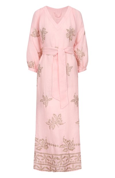 Женское льняное платье 120% LINO, арт. 33ALIW4PLH/000G477