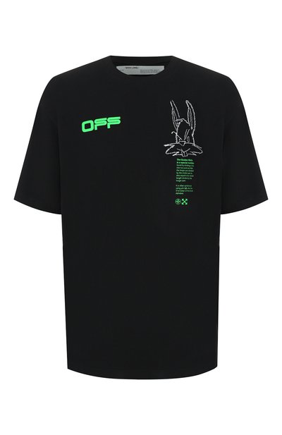 Хлопковая футболка OFF-WHITE, арт. 0MAA038R201850081045, фото 1