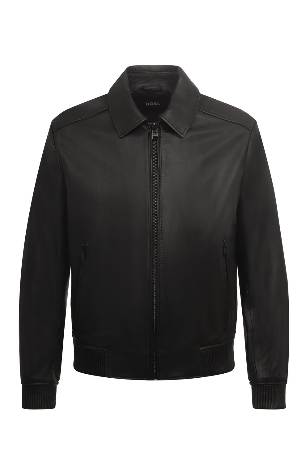 Кожаная куртка BOSS черного цвета по цене 48200 руб., арт. 50482204, фото 1 Кожаная куртка BOSS, арт. 50482204, фото 1