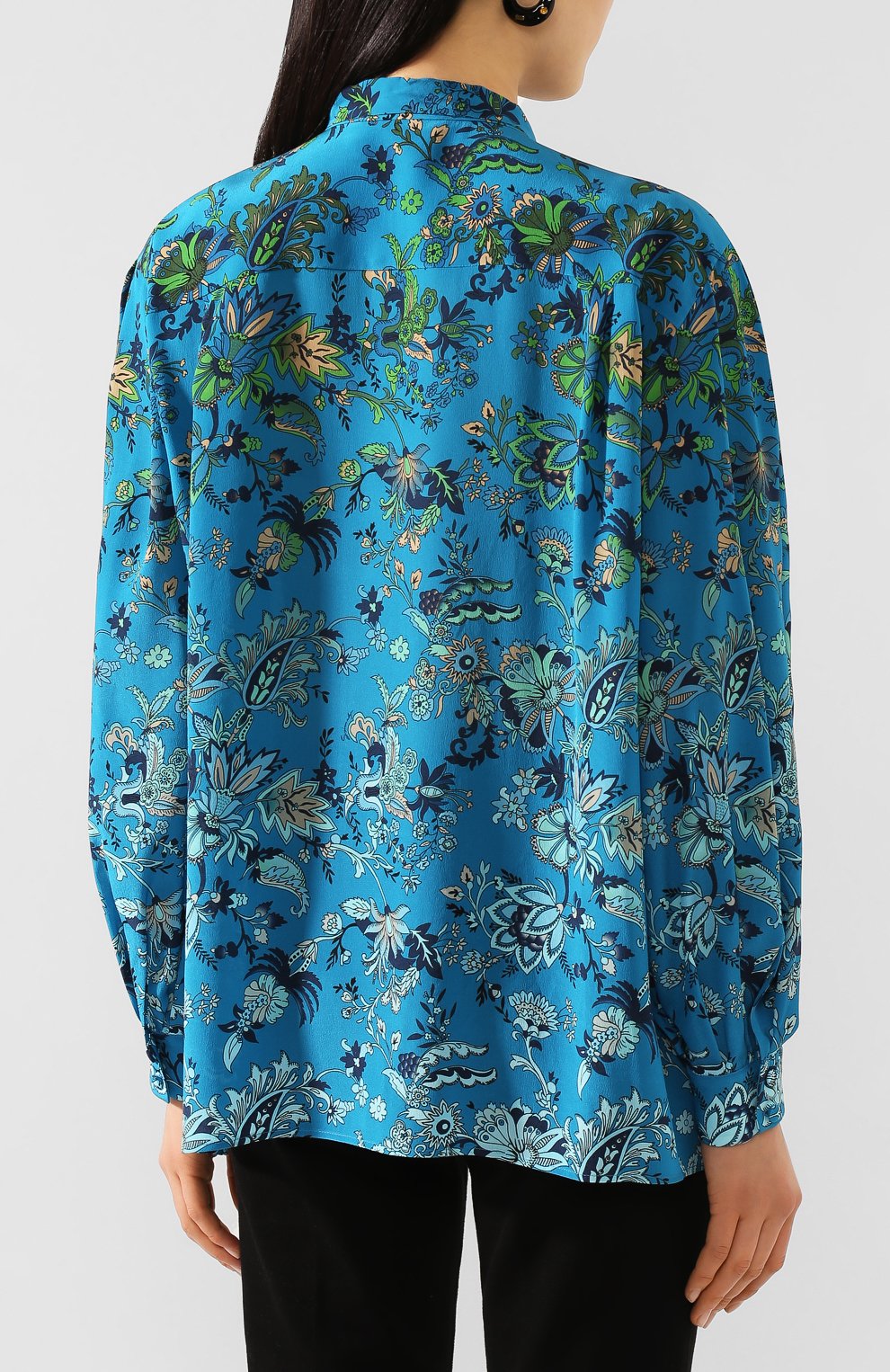 Шелковая рубашка GIVENCHY разноцветного цвета по цене 125000 руб., арт. BW60P0132T, фото 4 Шелковая рубашка GIVENCHY, арт. BW60P0132T, фото 4