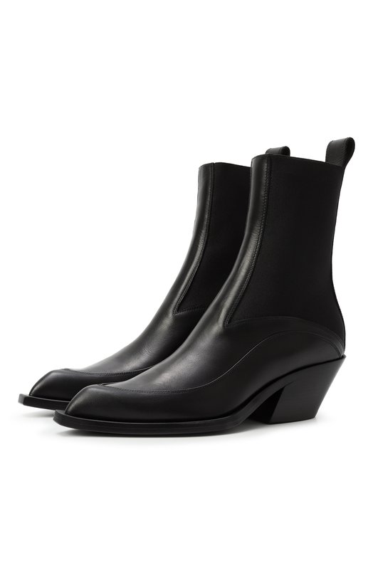 Кожаные ботильоны Arlene Mattia Capezzani W222/VITELL0 Чёрный W222/VITELL0