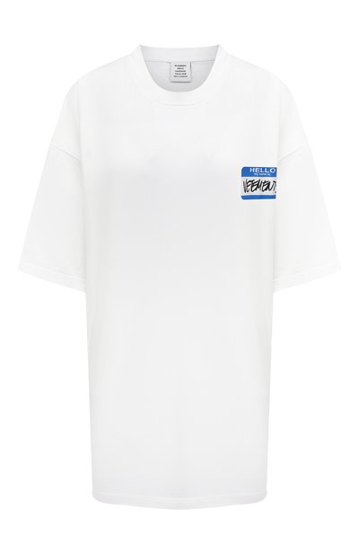 Женская хлопковая футболка VETEMENTS, арт. UA52TR330W 1602/W