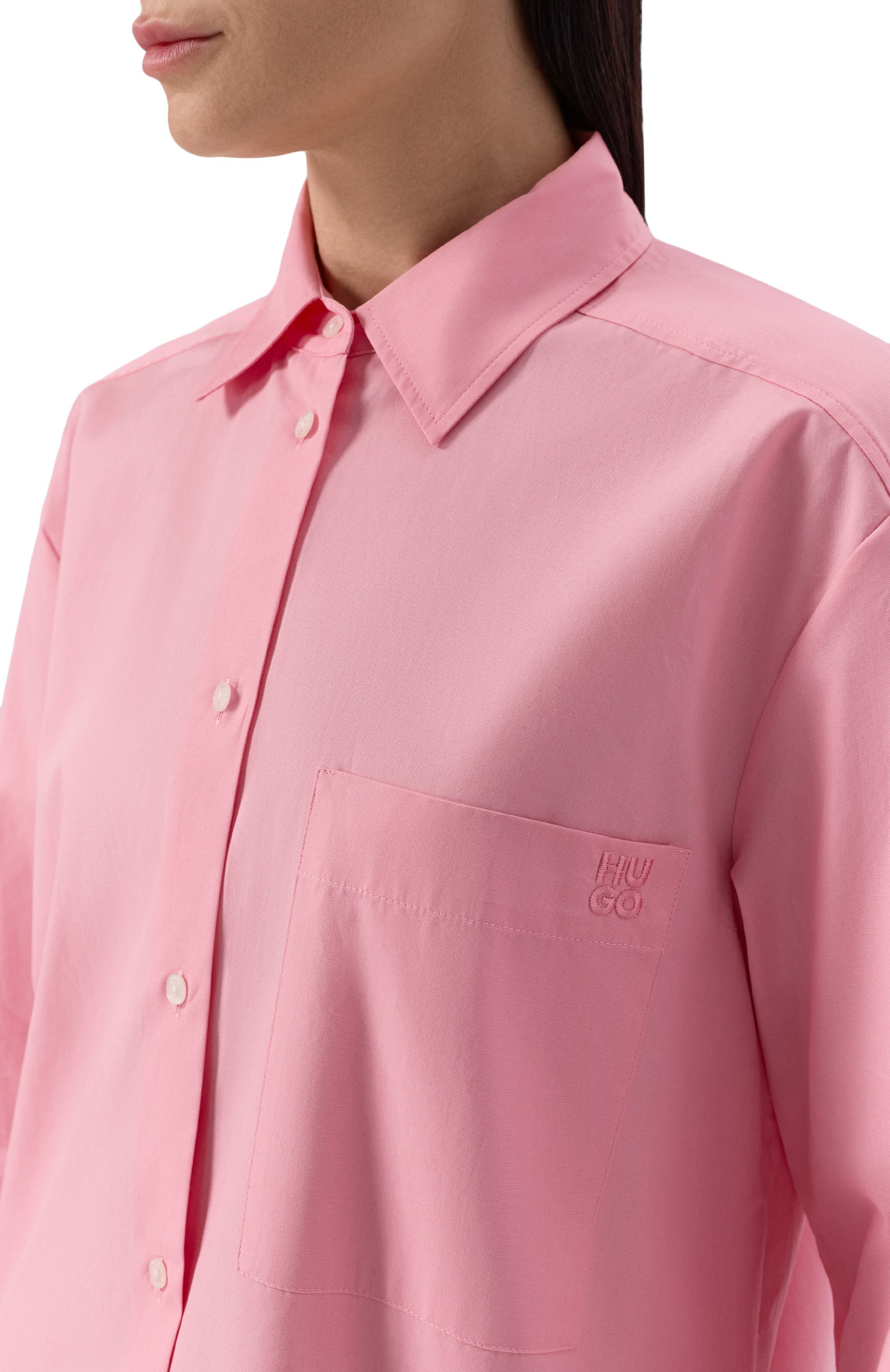 Хлопковая рубашка HUGO, арт. 50515741, фото 5