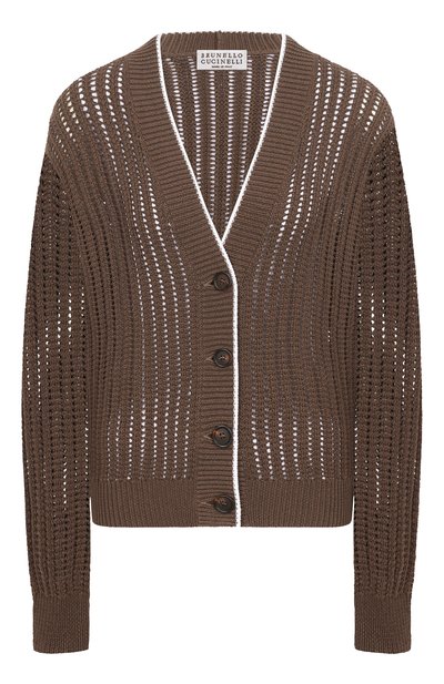Женский хлопковый кардиган BRUNELLO CUCINELLI, арт. MSB582016