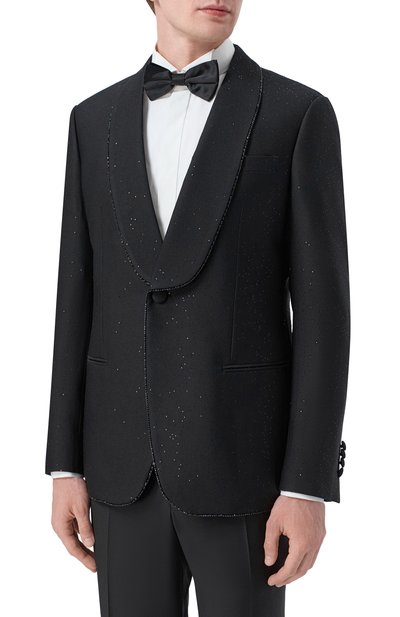 Шерстяной смокинг с отделкой стразами GIORGIO ARMANI, арт. GM003860/TE21373, фото 3