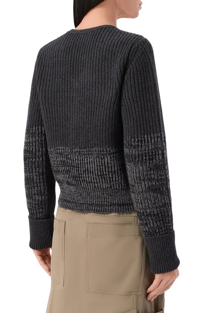 Кардиган из шерсти и кашемира BOTTEGA VENETA темно-серого цвета по цене 293000 руб., арт. A0040D/V6WI0, фото 4 Кардиган из шерсти и кашемира BOTTEGA VENETA, арт. A0040D/V6WI0, фото 4