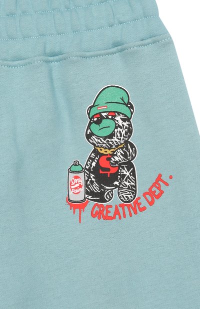 Хлопковые брюки SPRAYGROUND, арт. SPY1516GSM0KE/CREATIVE DEPT. 0VER PANTS SM0KE BLUE, фото 3