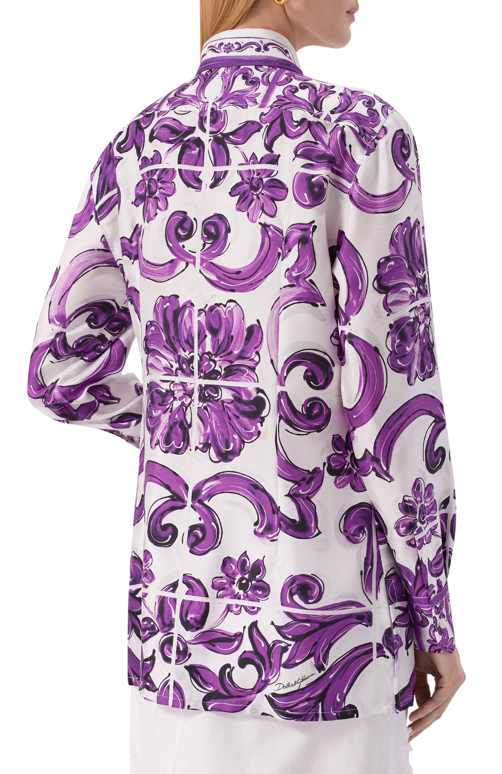 Шелковая рубашка DOLCE & GABBANA, арт. F5T51T/HI1ZQ, фото 4