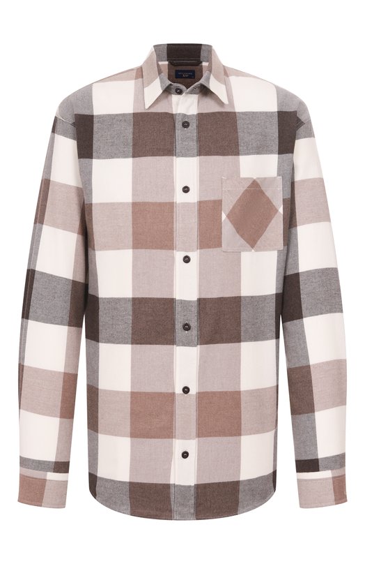 Хлопковая рубашка Paul&Shark 15313331 Коричневый 15313331