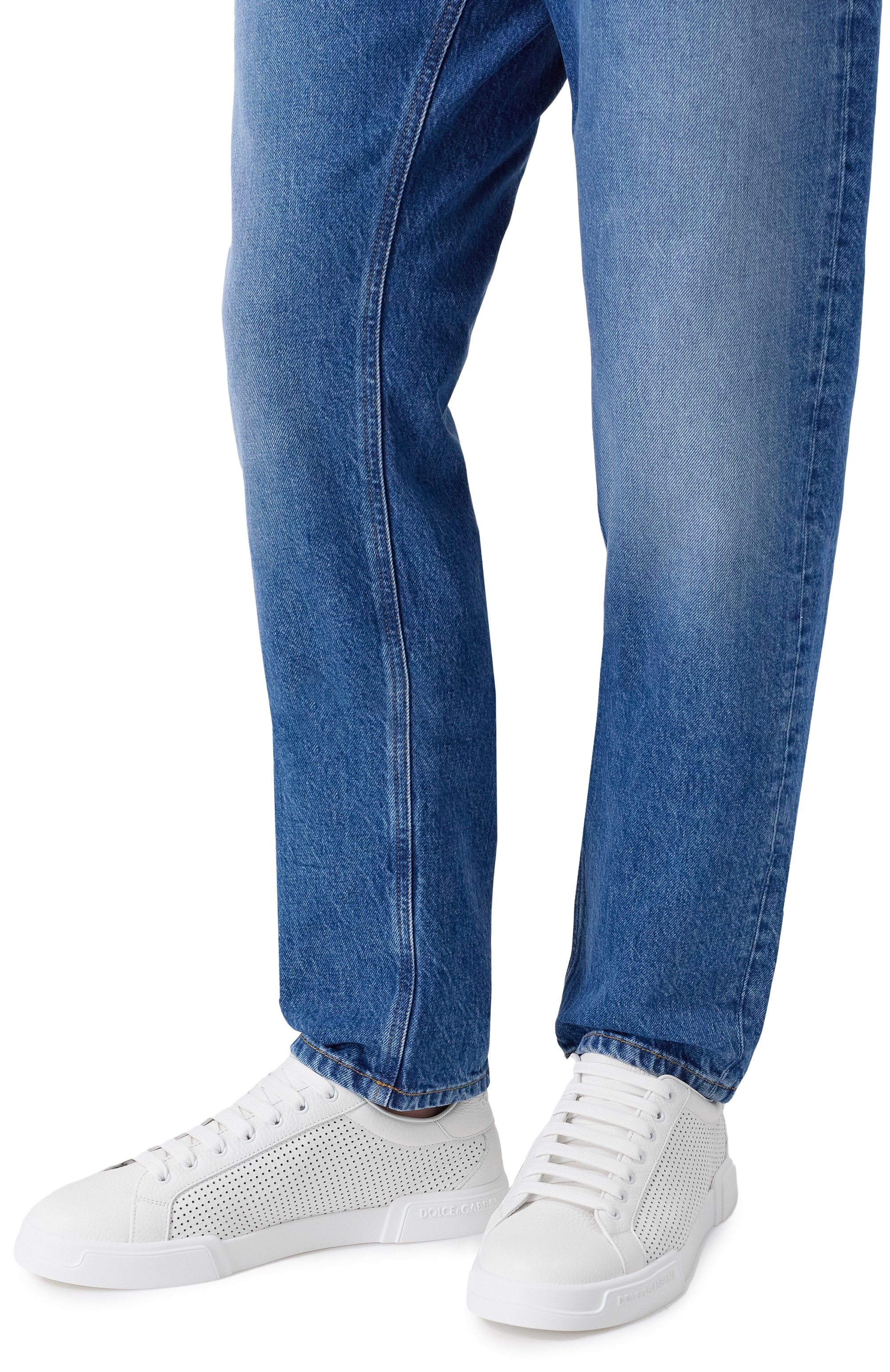 Кожаные кеды portofino light strobel DOLCE & GABBANA, арт. CS2354/AG093, фото 3