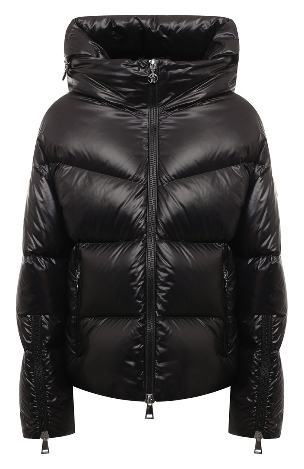 Пуховик huppe MONCLER черного цвета по цене 199500 руб., арт. 1A001.31/5963V, фото 1 Пуховик huppe MONCLER, арт. 1A001.31/5963V, фото 1