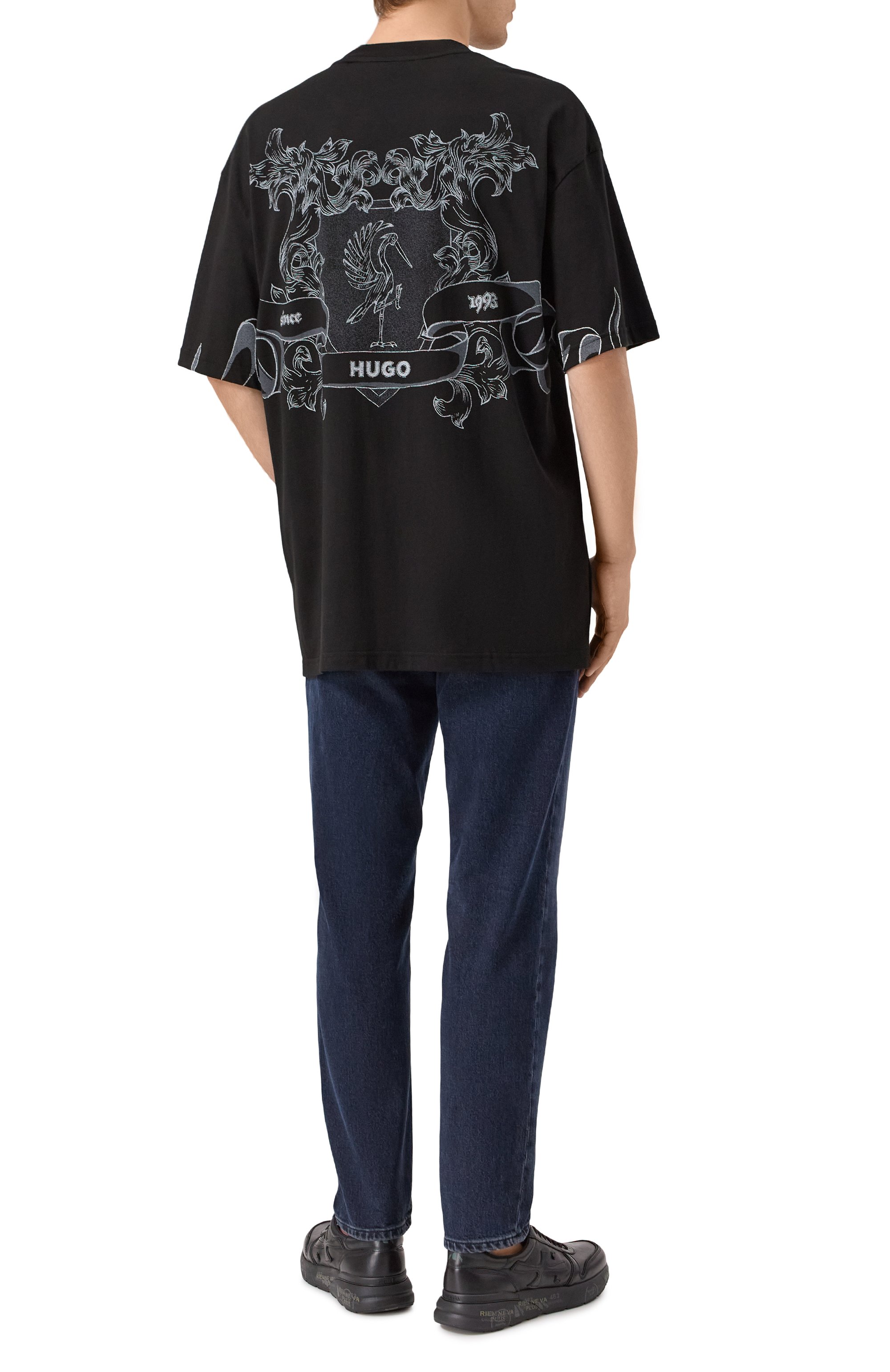 Хлопковая футболка HUGO, арт. 50542817, фото 2