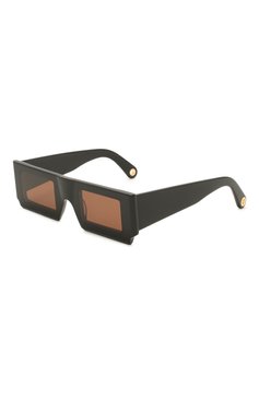 Женские солнцезащитные очки JACQUEMUS черного цвета, арт. LES LUNETTES S0LEIL BLACK | Фото 1 (Кросс-КТ: С/з-унисекс; Региональные ограничения белый список (Axapta Mercury): Не проставлено, RU; Нос: Не проставлено; Материал: Пластик; Тип очков: С/з; Оптика Гендер: оптика-унисекс; Очки форма: Прямоугольные)