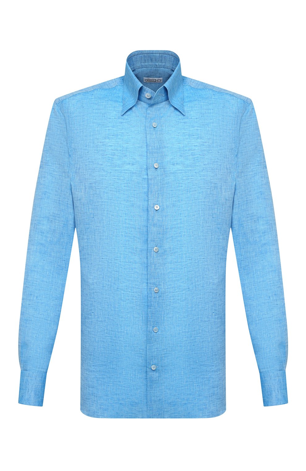 Льняная рубашка ZILLI голубого цвета по цене 84350 руб., арт. MFV-13091-352230/0003, фото 1 Льняная рубашка ZILLI, арт. MFV-13091-352230/0003, фото 1