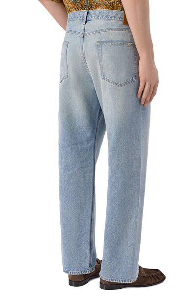 Джинсы SAINT LAURENT голубого цвета по цене 147500 руб., арт. 795478/Y35AQ, фото 4 Джинсы SAINT LAURENT, арт. 795478/Y35AQ, фото 4