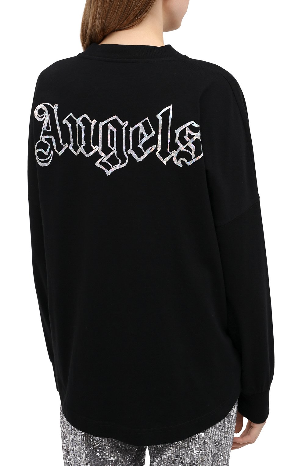 Хлопковый лонгслив PALM ANGELS, арт. PWAB012F20JER0011001, фото 4
