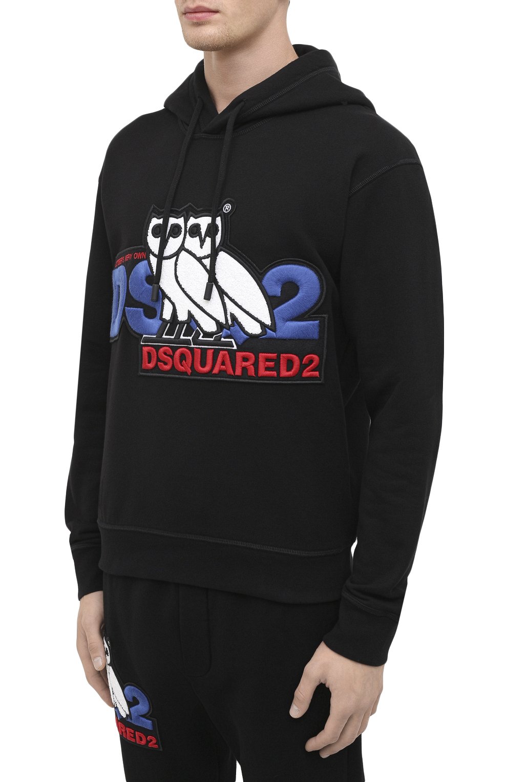 Хлопковое худи d2 x ovo DSQUARED2, арт. S74GU0458/S25042, фото 3