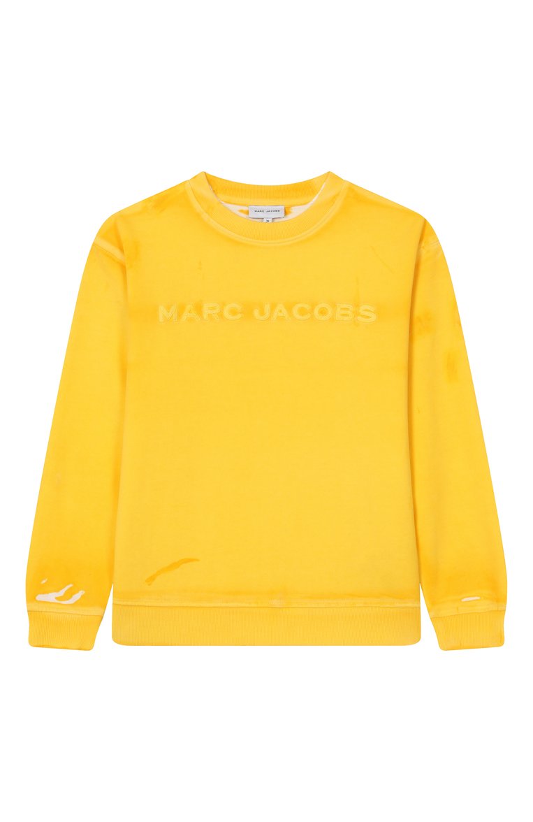 Мужского хлопковый свитшот MARC JACOBS (THE) желтого цвета, арт. W60435 | Фото 1 (Нос: Не проставлено; Региональные ограничения белый список (Axapta Mercury): Не проставлено; Мальчики Кросс-КТ: Свитшот-одежда; Девочки Кросс-КТ: Свитшот-одежда; Ростовка одежда: 3 года | 98 см, 4 года | 104 см, 5 лет | 110 см, 7 лет | 122 см, 12 лет | 152 см, 2 года | 92 см, 9 лет | 134 см)