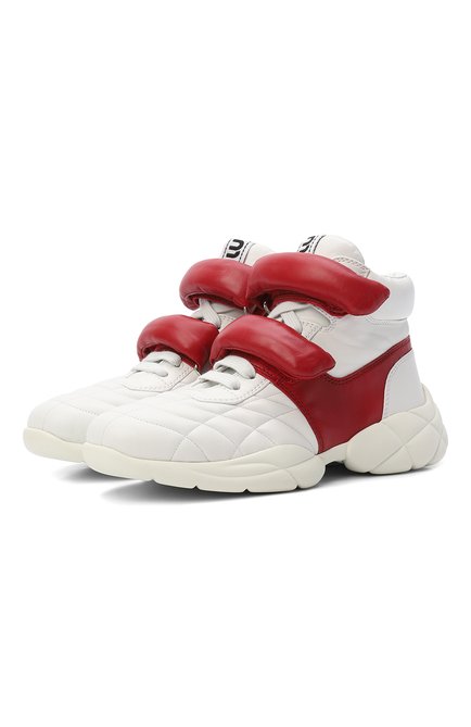 Женские кожаные кроссовки MIU MIU, арт. 5T439D-327-F082K