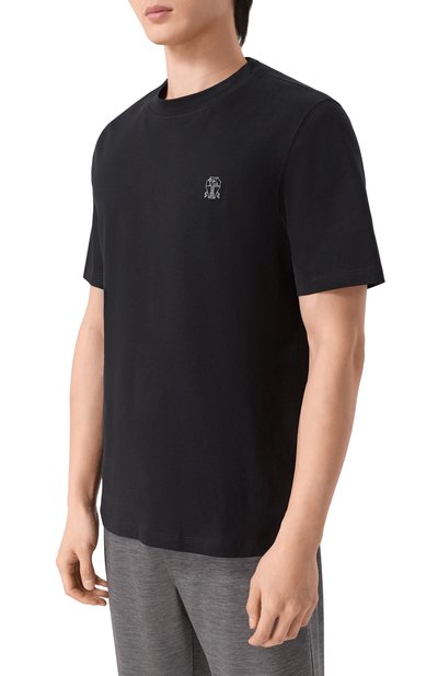 Хлопковая футболка BRUNELLO CUCINELLI, арт. M0B138440, фото 3