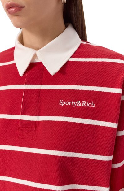 Хлопковое поло SPORTY AND RICH, арт. ST008606300RE33, фото 5