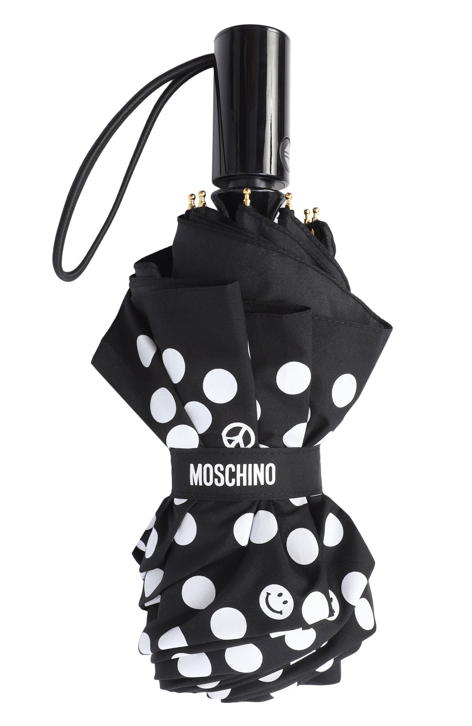 Складной зонт MOSCHINO черного цвета по цене 10750 руб., арт. 8939-0PENCL0SEA, фото 3 Складной зонт MOSCHINO, арт. 8939-0PENCL0SEA, фото 3