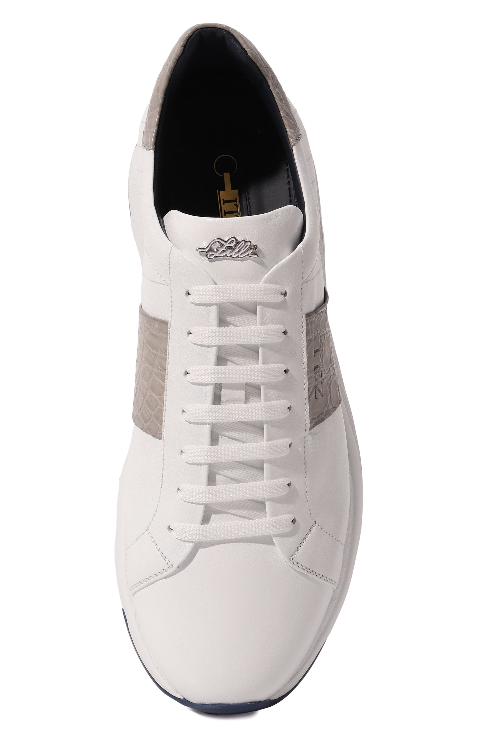 Кроссовки с отделкой из кожи каймана ZILLI, арт. H0094AM1020VSWR01, фото 6