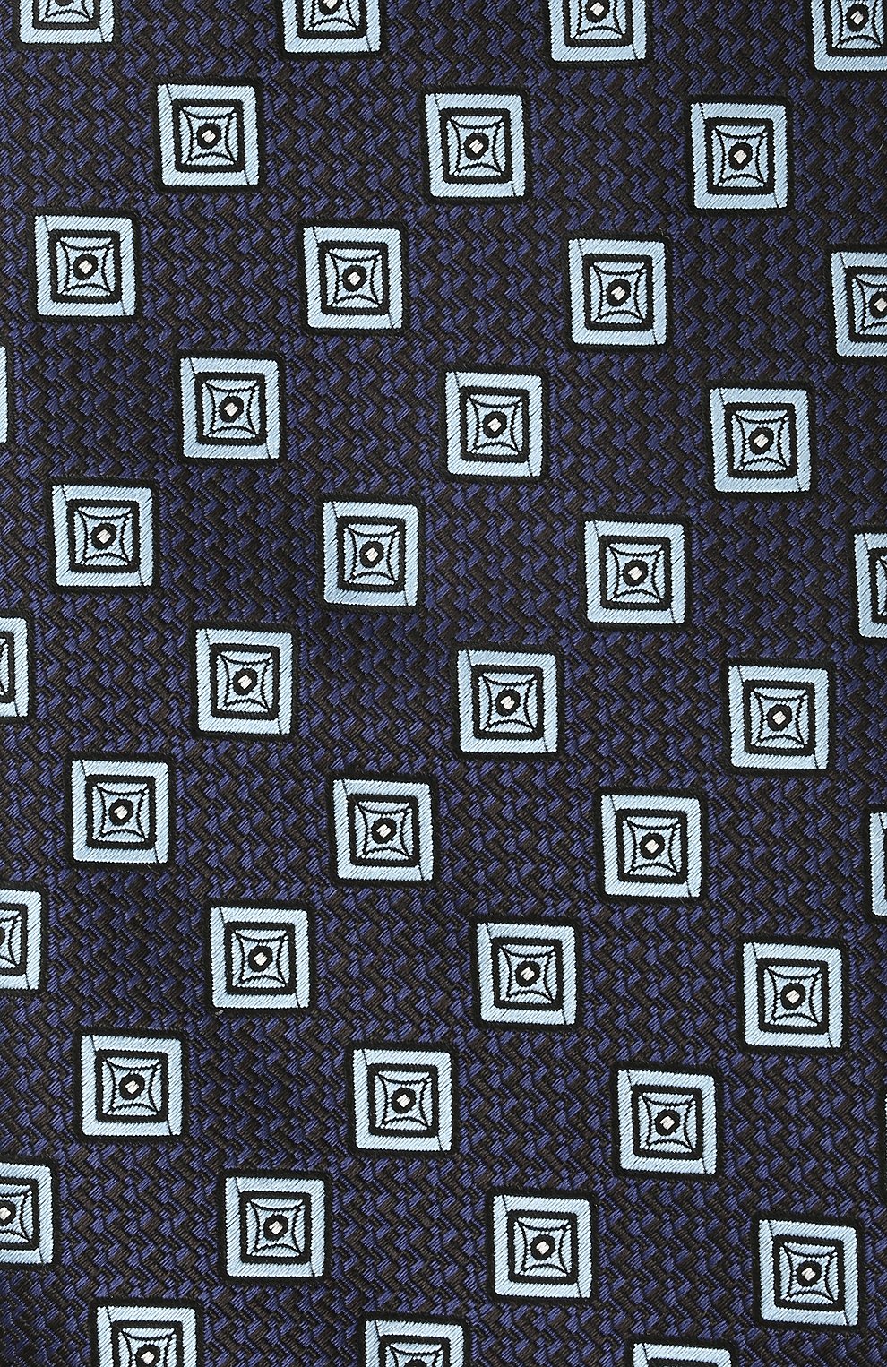 Шелковый галстук ZEGNA темно-синего цвета по цене 21400 руб., арт. Z9D80/1XW, фото 3 Шелковый галстук ZEGNA, арт. Z9D80/1XW, фото 3