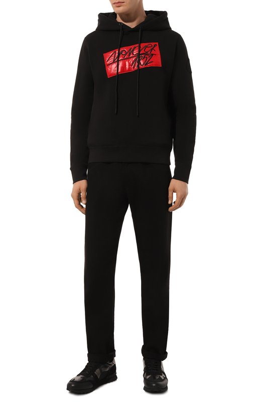 Хлопковое худи Moncler Grenoble 8G000-12-809KX Чёрный  8G000-12-809KX Фото 2