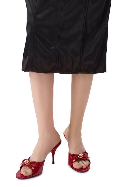 Лакированные мюли opera bow 85 VERSACE, арт. 1018239/D2VE, фото 3