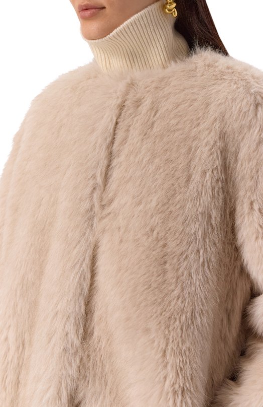 Шуба Max Mara Studio ER0S Бежевый  ER0S Фото 5
