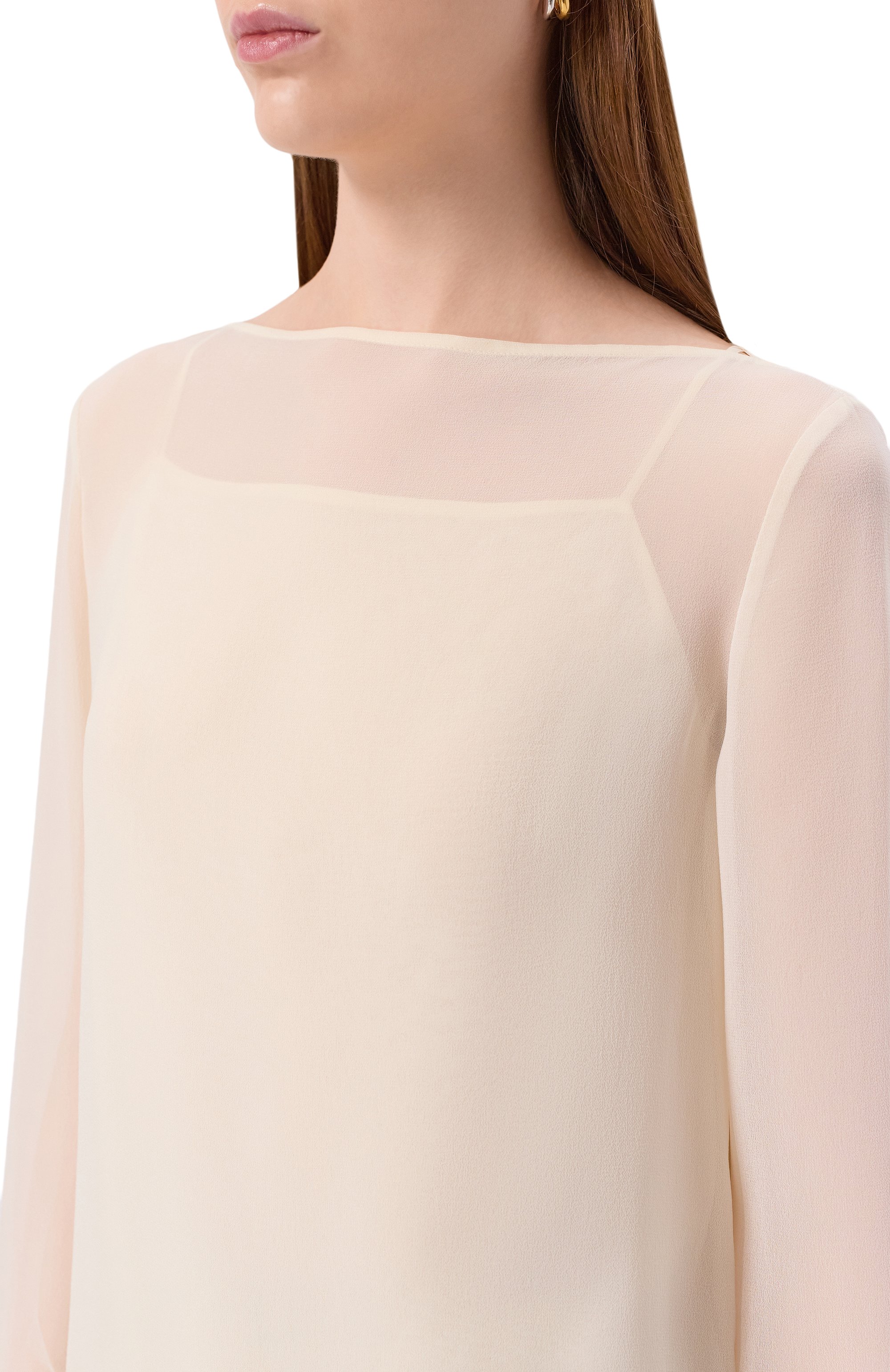 Шелковая блузка MAX MARA STUDIO, арт. DEMIEN, фото 5