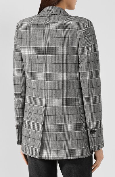 Шерстяной жакет PROENZA SCHOULER черно-белого цвета по цене 177000 руб., арт. R1932007-AW078, фото 4 Шерстяной жакет PROENZA SCHOULER, арт. R1932007-AW078, фото 4