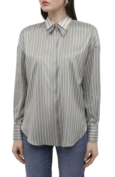 Шелковая рубашка BRUNELLO CUCINELLI, арт. MA741NA506, фото 3