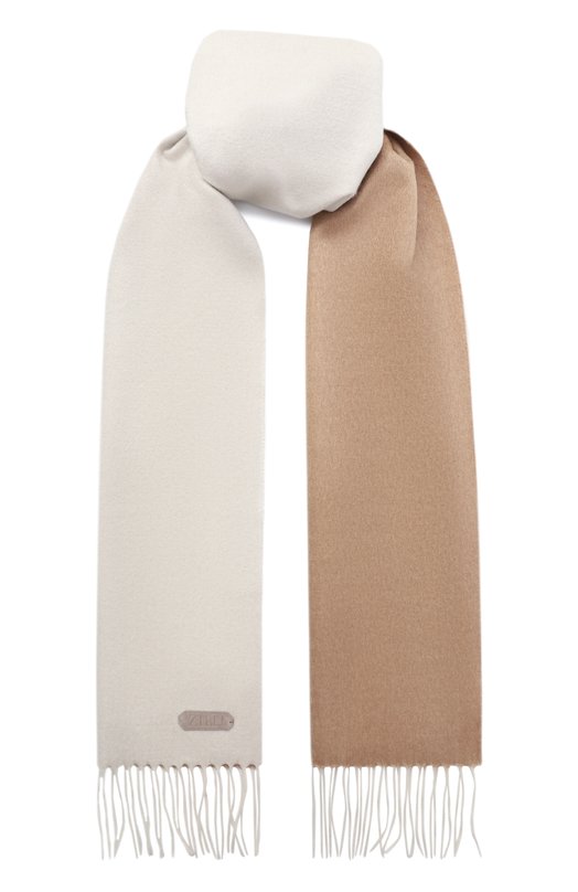 Шарф из шелка и кашемира Zilli SSIR00M0236VZI0C0 Бежевый SSIR00M0236VZI0C0