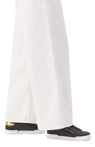 Кожаные кеды portofino DOLCE & GABBANA, арт. CK2329/AN298, фото 3