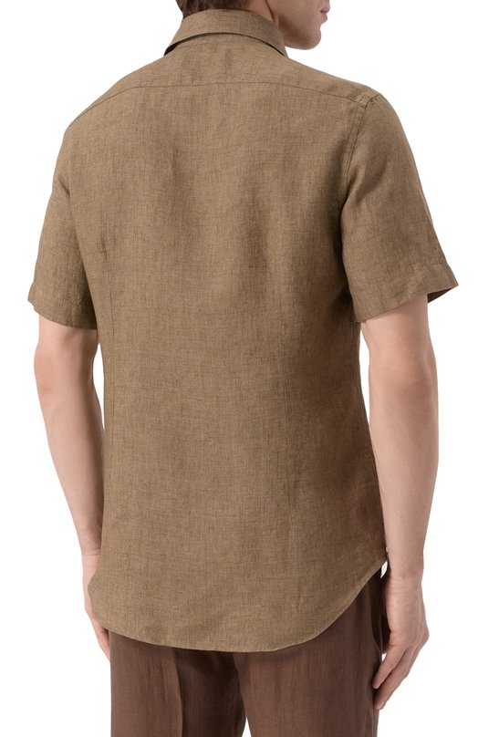 Льняная рубашка Corneliani 25I126-2511334 Бежевый  25I126-2511334 Фото 4