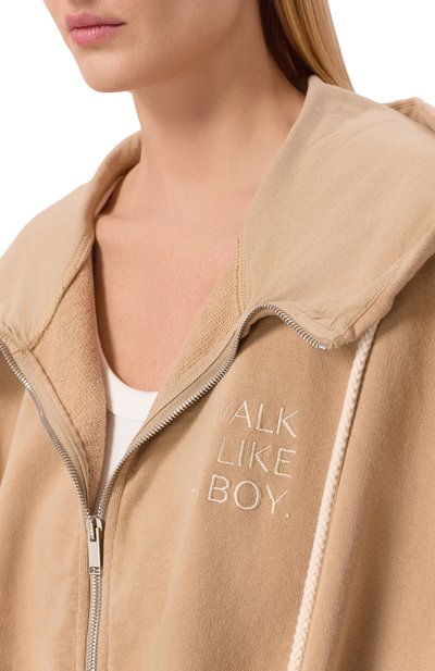 Хлопковая толстовка HALFBOY, арт. HS261WF001 FL005/SM00TH H00DIE, фото 5