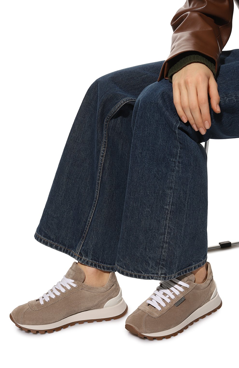 Замшевые кроссовки BRUNELLO CUCINELLI, арт. MZSFG2110, фото 3