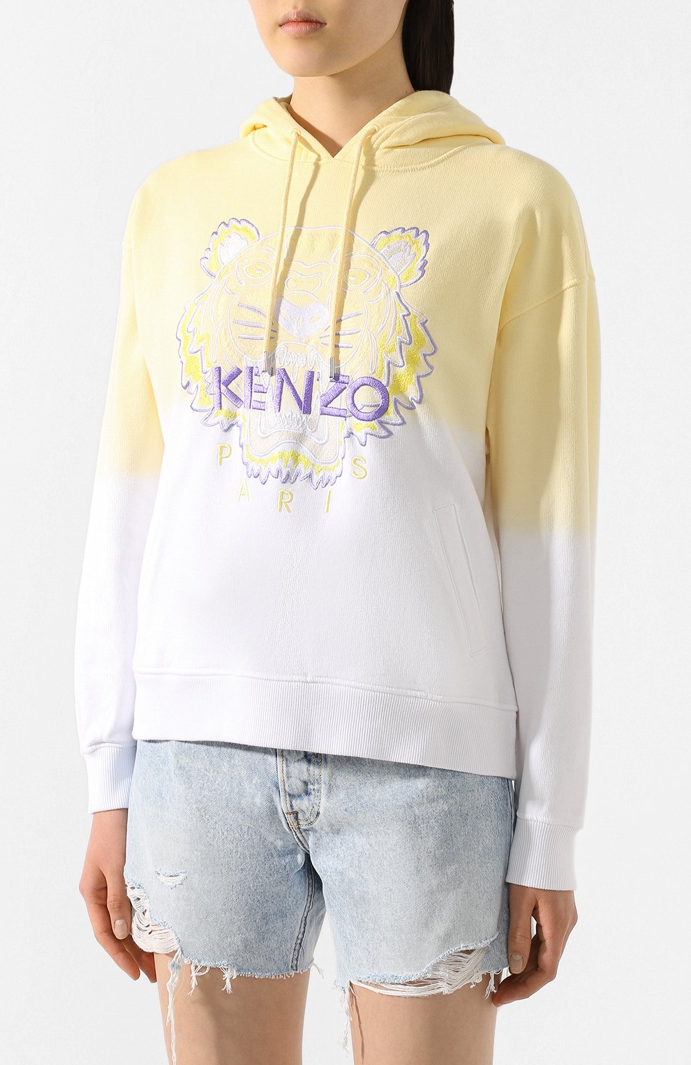 Хлопковое худи KENZO, арт. FA52SW8674XG, фото 3