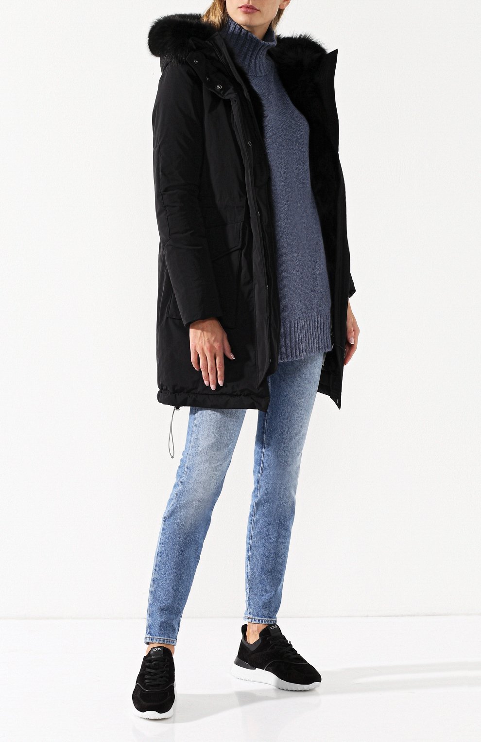 Замшевые кроссовки с внутренней отделкой из овчины TOD’S, арт. XXW80A0W592IRA, фото 2