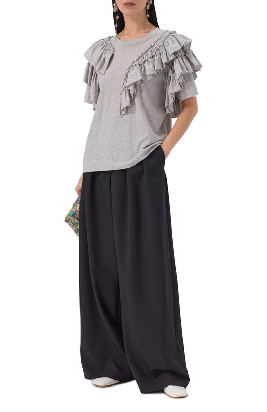 Шерстяные брюки Dries Van Noten 010903/3249 Чёрный  010903/3249 Фото 2