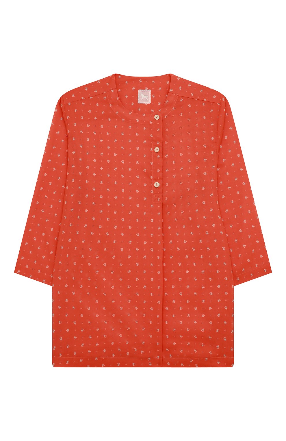 Хлопковая рубашка ULYANA SERGEENKO красного цвета по цене 18000 руб., арт. CAM002KD21P (0647б21), фото 1 Хлопковая рубашка ULYANA SERGEENKO, арт. CAM002KD21P (0647б21), фото 1